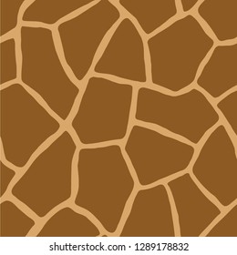 Skin of a giraffe background. Vector illustration. Animal print