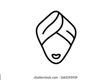 Skin and hair care icon