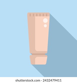 Skin hand cream jar icon flat vector. Korean cosmetics. Fashion art