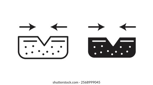 Skin healing icon set vector graphics designs