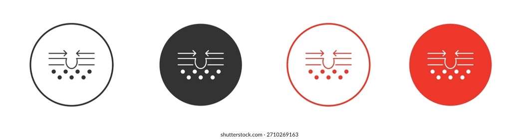 Icono de curación de la piel. Diseño de Vector de Web