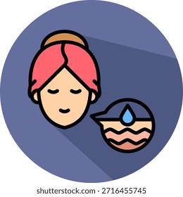 Ilustración vectorial isométrica Skin Hydration Icon
