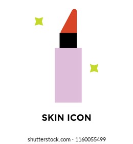 Skin icon vector isolated on white background, Skin transparent sign