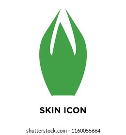 Skin icon vector isolated on white background, Skin transparent sign