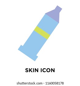 Skin icon vector isolated on white background, Skin transparent sign