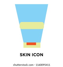 Skin icon vector isolated on white background, Skin transparent sign