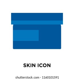 Skin icon vector isolated on white background, Skin transparent sign