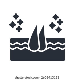 skin icon. vector.Editable stroke.linear style sign for use web design,logo.Symbol illustration.