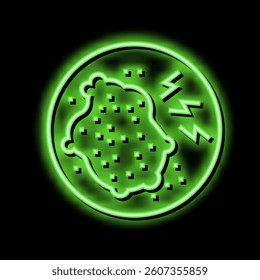skin itch disease neon light sign vector. skin itch disease illustration