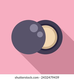 Skin mask cosmetics icon flat vector. Korean product. Care face acid