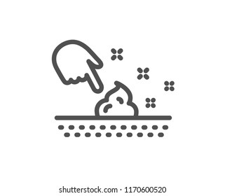 Skin moisture line icon. Body or Face care sign. Moisturizing cream symbol. Quality design element. Classic style skin moisture cream. Editable stroke. Vector