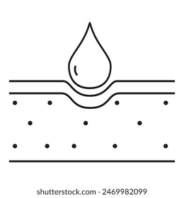 Diseño de Vector de piel hidratante