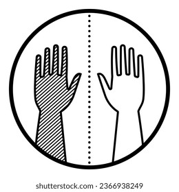 Skin pallor, pale complexion, isolated medical icon