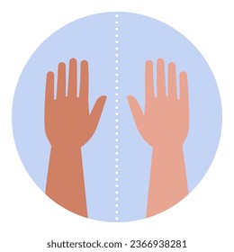 Skin pallor, pale complexion, isolated medical icon