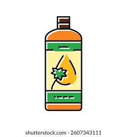 skin palm oil color icon vector. skin palm oil sign. isolated symbol illustration