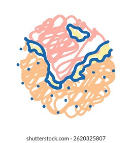 pele descamação descamação sintoma doodle ícone esboço vetor. pele descamação descamação sintoma da doença sinal. símbolo isolado ilustração