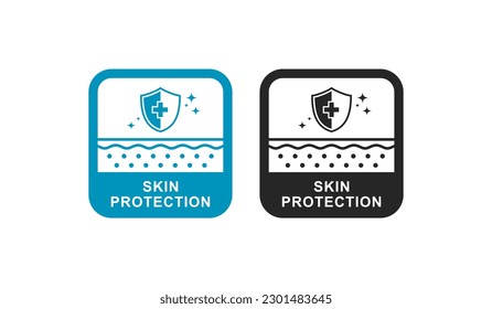 Skin protection logo vector design. Suitable for business, beauty, and health  care
