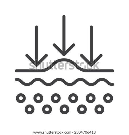 skin protection outline vector design illustration