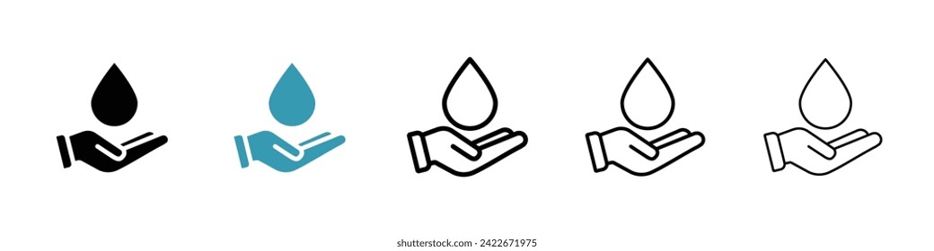 Skin Safety Vector Icon Set. Dermatology Seal vector symbol for UI design.