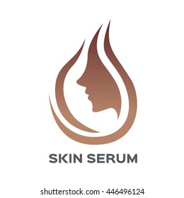 Skin Serum Icon Logo And Vector , Face
