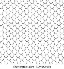 Skin snake black and white seamless pattern background. Vector animal print repeating print.