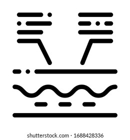 skin structure icon vector. skin structure sign. isolated contour symbol illustration