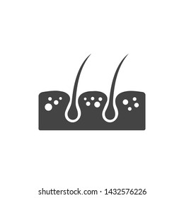 Skin surface icon vector illustration