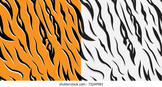 Skin of a tiger