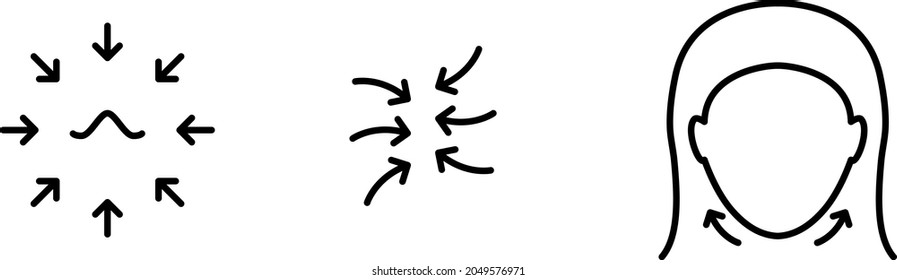 skin tightening icon ,vector illustration