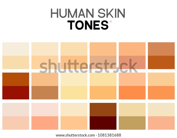 Skin Tone Color Chart Human Skin 스톡 벡터로열티 프리 1081381688 9979