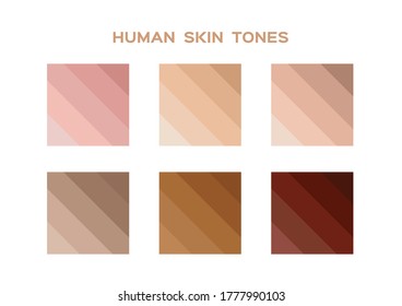 skin tone index color for human