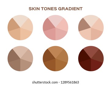 Skin Tone Index Color . Infographic Vector