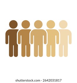 Skin tone of people from all over the world. beautiful in difference, beautiful skin