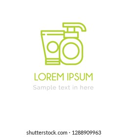 skin treatment logo design. body treatment logo. -  vector