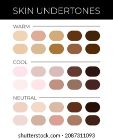 Skin Undertones Colors with Solid Swatches