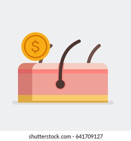 Skin vector illustration: Money