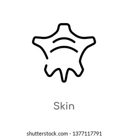 skin vector line icon. Simple element illustration. skin outline icon from stone age concept. Can be used for web and mobile