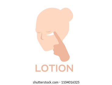 skin vector logo , dark skin turn to bright skin