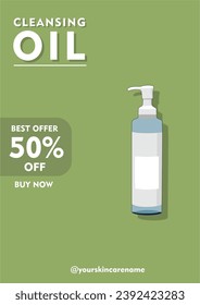 Skincare Beauty Sale Advertisement New Product Vector