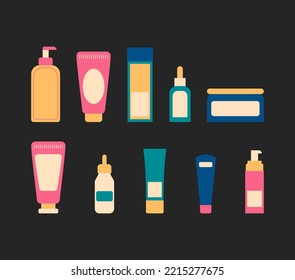 Skincare cosmetic beauty product illustration