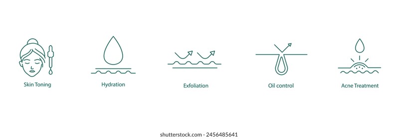 Cuidado de la piel Essentials: Tonificación, Hidratación, Exfoliación, Control de aceite, Tratamiento del acné