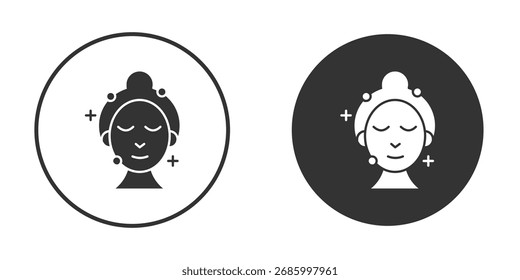 Ícone de cuidados com a pele, ilustração de elemento simples de vetor plano a partir do conceito editável