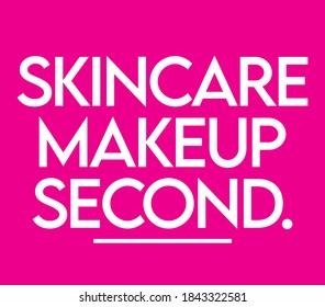 skincare makeup second typography template