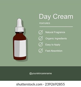 Skincare New Product Sale Advertisement Serum Beauty Vector