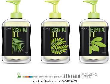 skincare package for oil. illustration