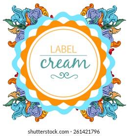 Skincare product label 