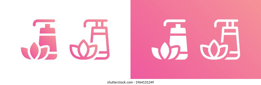 Skincare soap product icon. Vector icon illustration