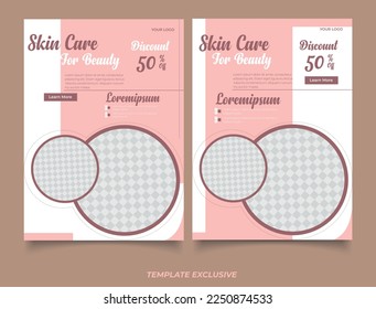 Skincare social media posts template