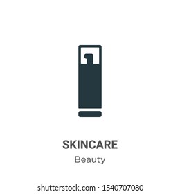 Skincare vector icon on white background. Flat vector skincare icon symbol sign from modern beauty collection for mobile concept and web apps design.