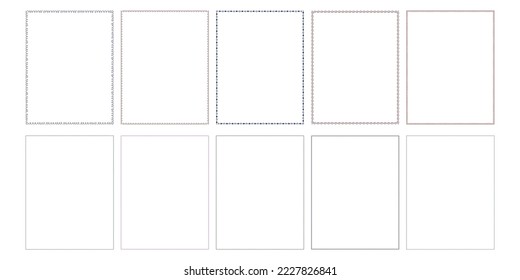 Skinny border with heart patterns Designed in doodle style for cards, worksheets, PowerPoint presentation, educational, google slide, paper patterns, digital prints, scrapbooks, covers and more. 